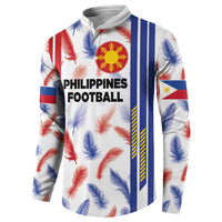 Custom Philippines Champions Football Jersey Button Sweatshirt - Wonder Print Shop