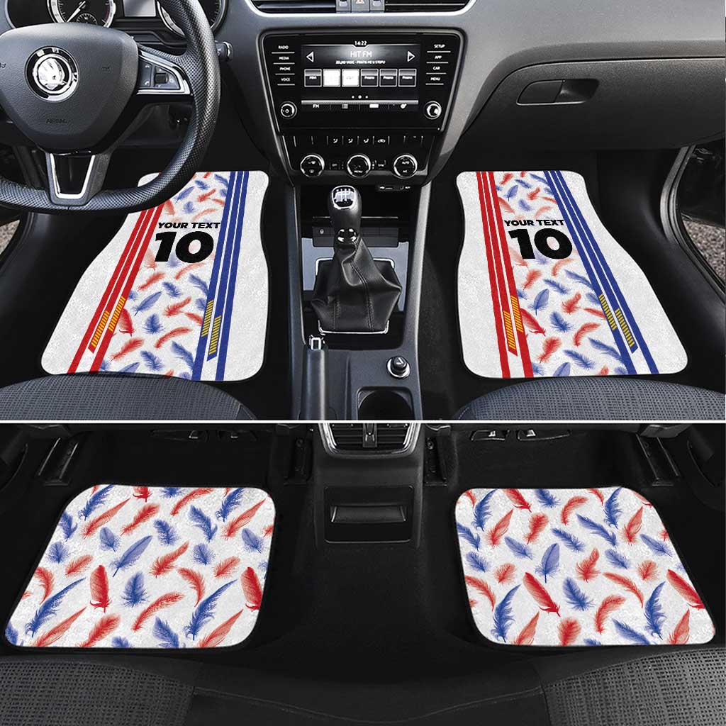 Custom Philippines Champions Football Jersey Car Mats - Wonder Print Shop