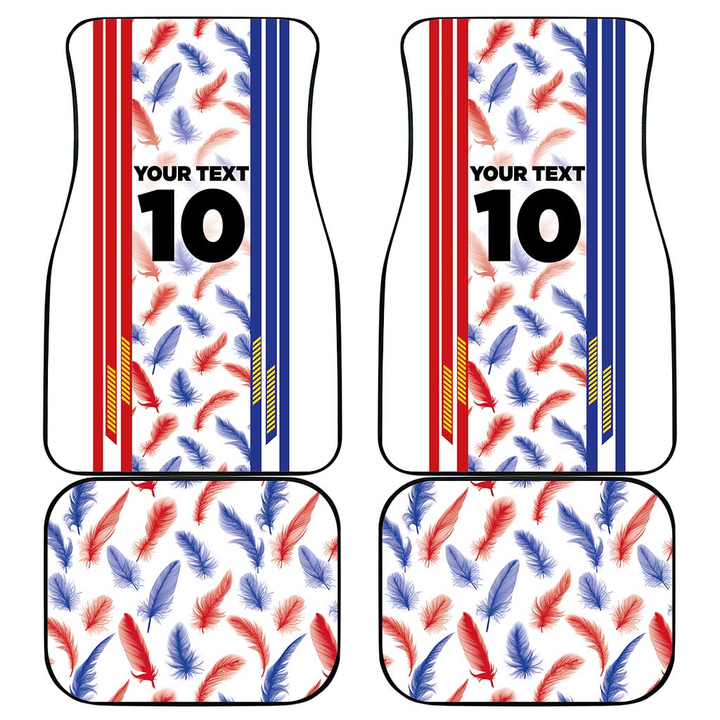 Custom Philippines Champions Football Jersey Car Mats - Wonder Print Shop