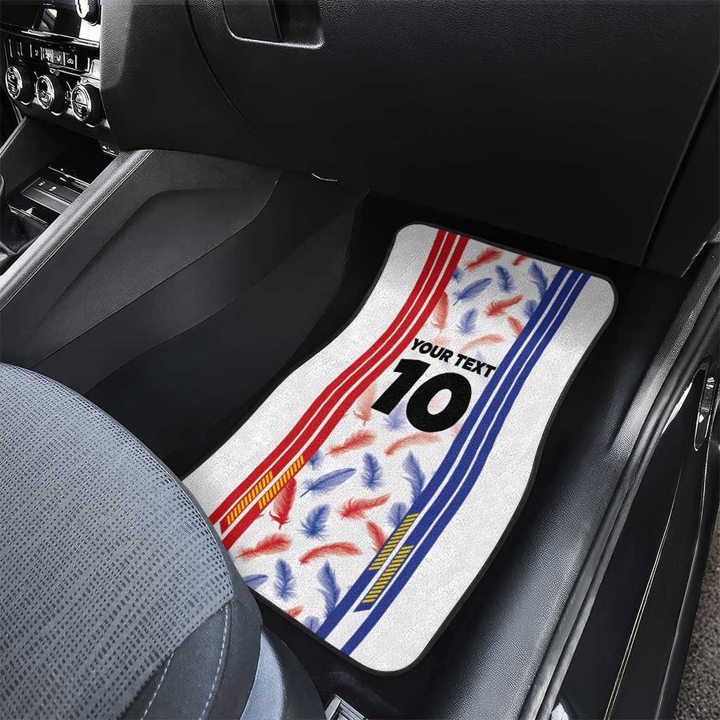 Custom Philippines Champions Football Jersey Car Mats - Wonder Print Shop