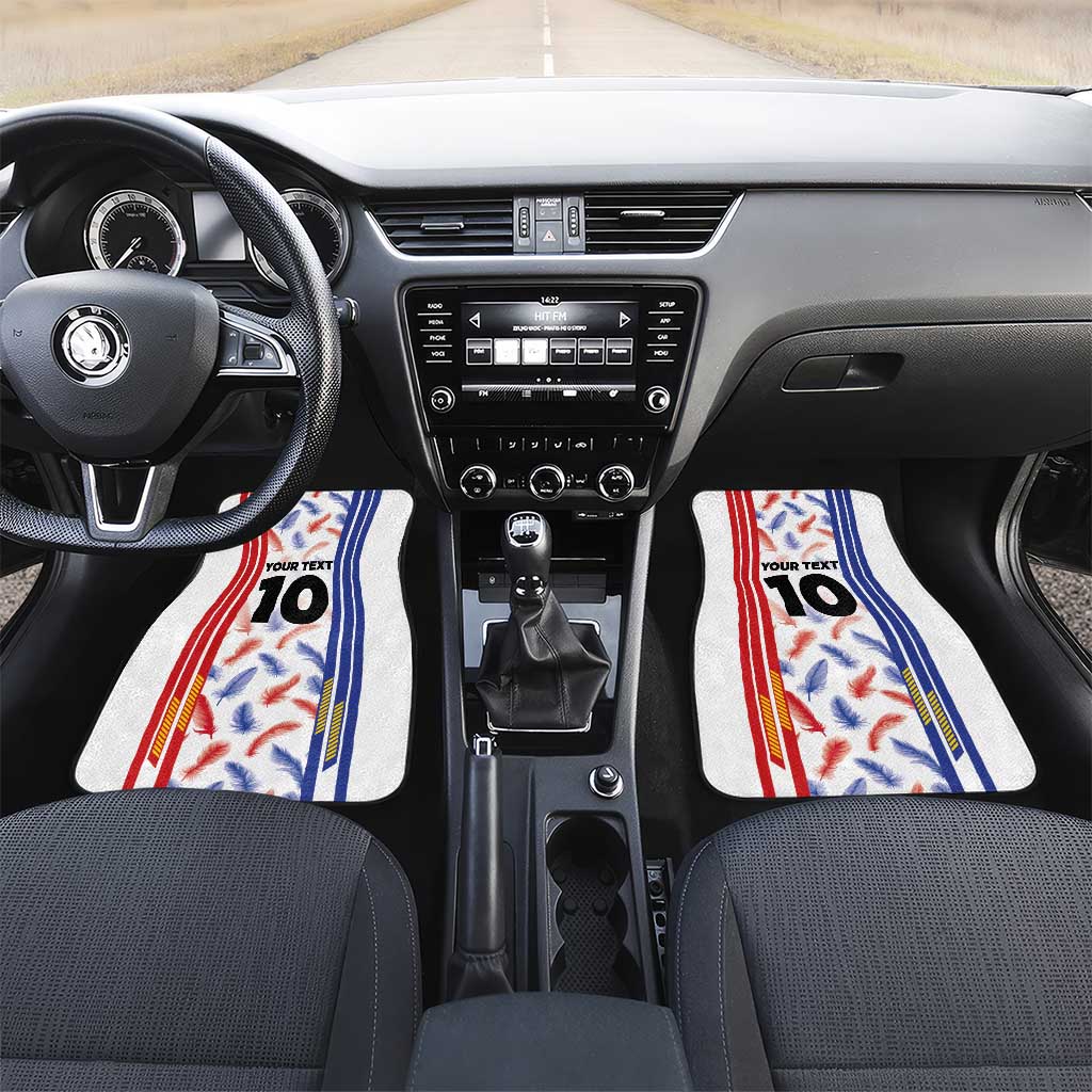 Custom Philippines Champions Football Jersey Car Mats - Wonder Print Shop