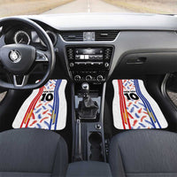 Custom Philippines Champions Football Jersey Car Mats - Wonder Print Shop