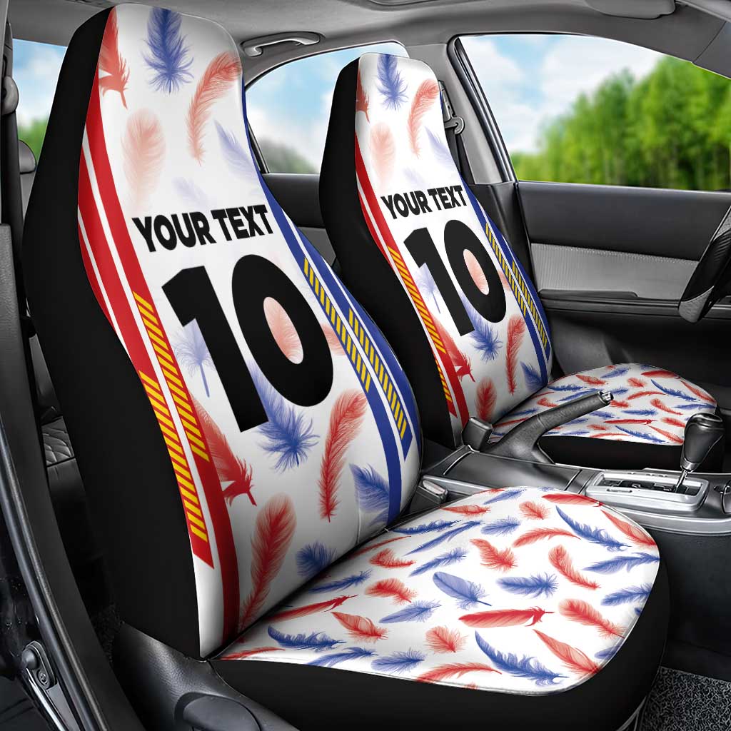 Custom Philippines Champions Football Jersey Car Seat Cover - Wonder Print Shop
