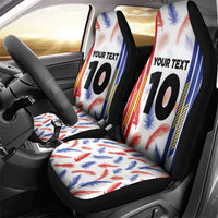 Custom Philippines Champions Football Jersey Car Seat Cover - Wonder Print Shop