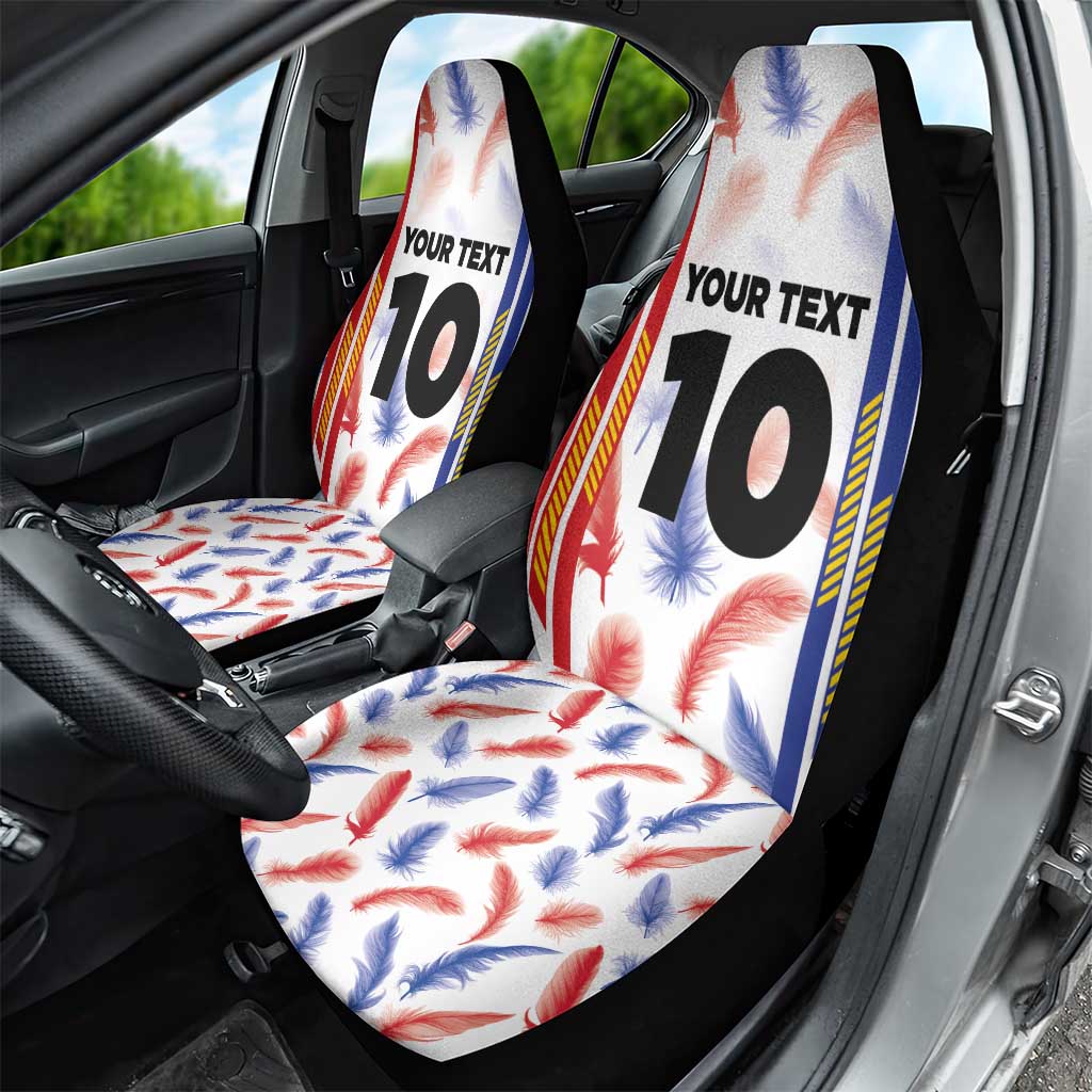 Custom Philippines Champions Football Jersey Car Seat Cover - Wonder Print Shop