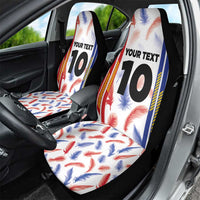 Custom Philippines Champions Football Jersey Car Seat Cover - Wonder Print Shop