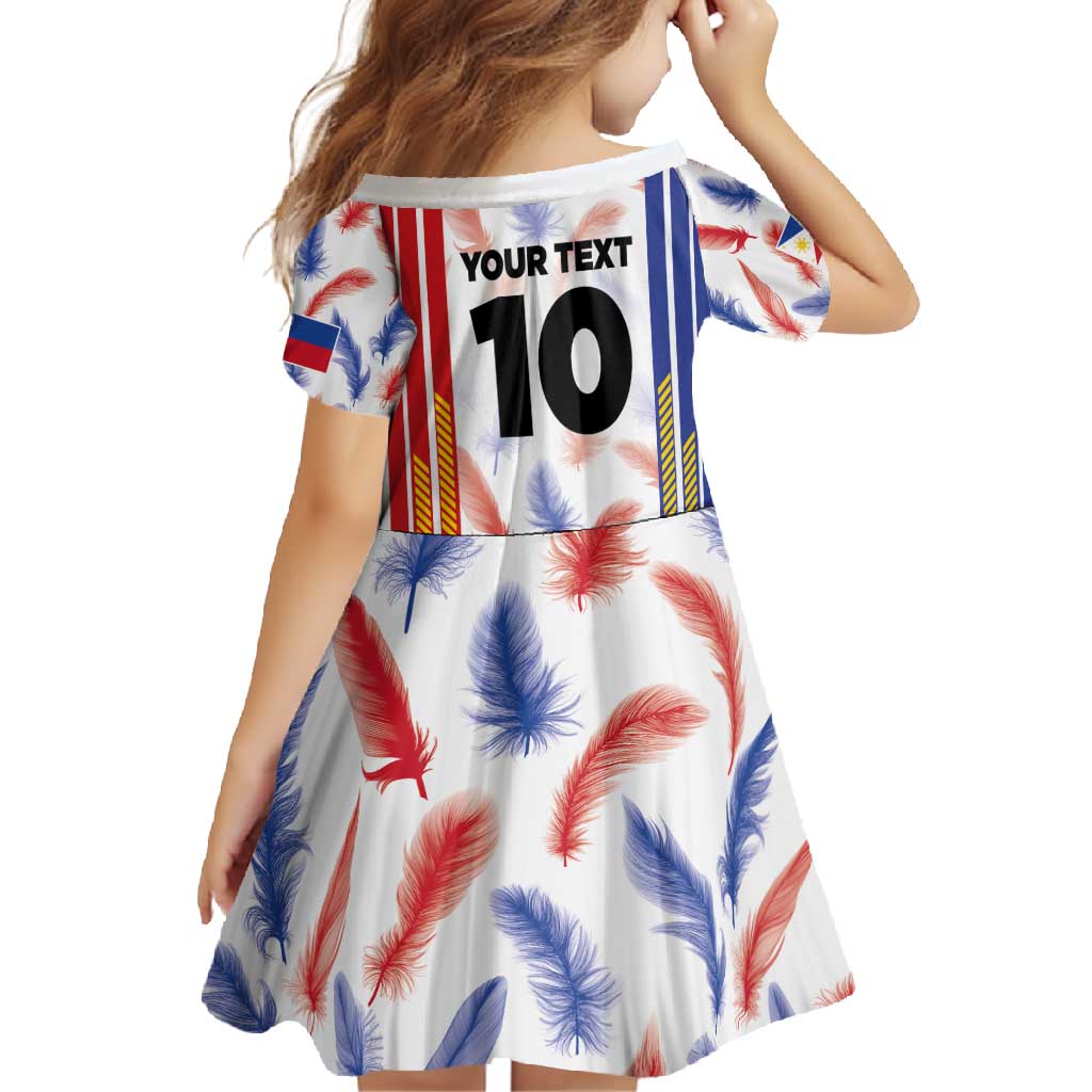 Custom Philippines Champions Football Jersey Family Matching Mermaid Dress and Hawaiian Shirt - Wonder Print Shop