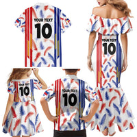 Custom Philippines Champions Football Jersey Family Matching Mermaid Dress and Hawaiian Shirt - Wonder Print Shop