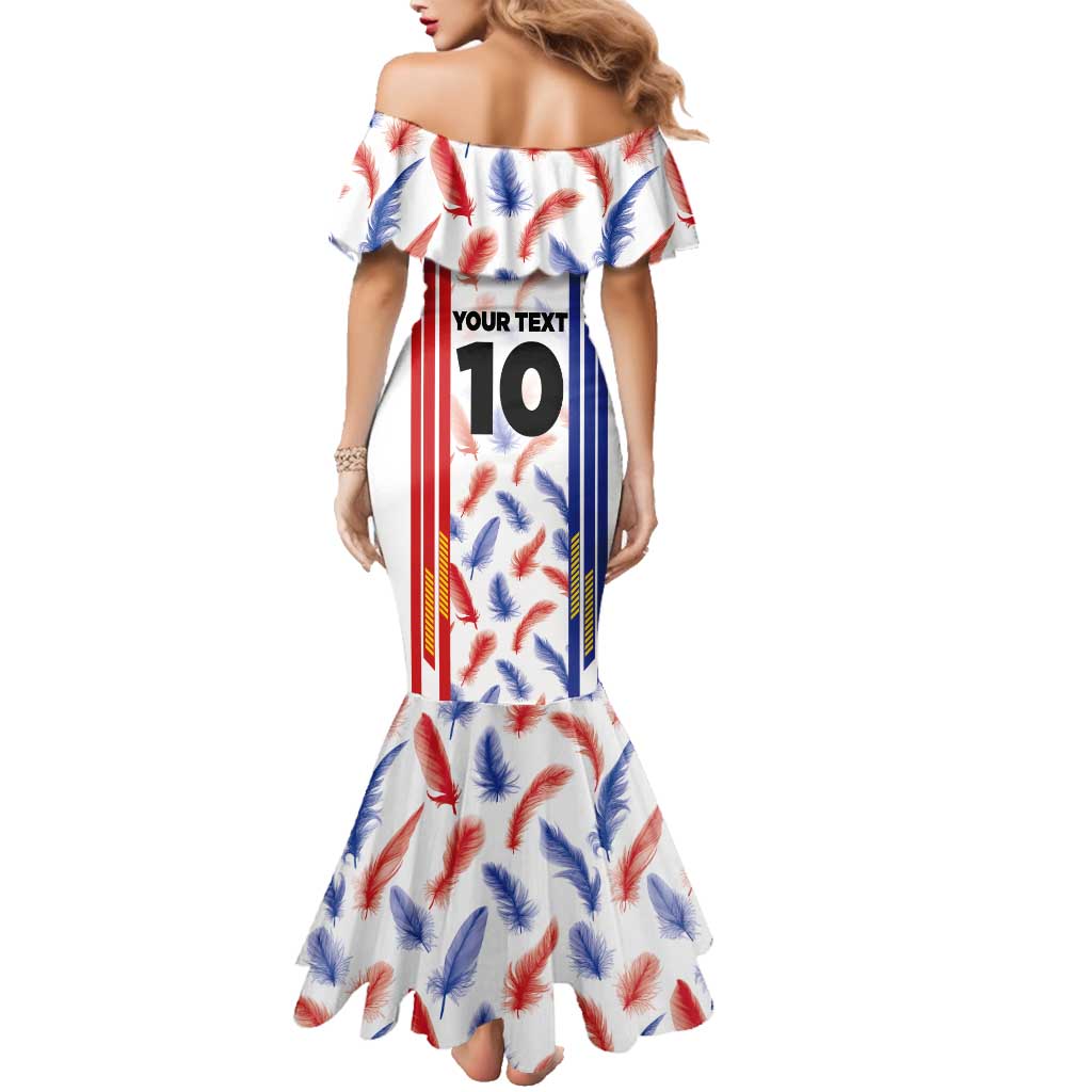 Custom Philippines Champions Football Jersey Family Matching Mermaid Dress and Hawaiian Shirt - Wonder Print Shop