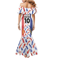 Custom Philippines Champions Football Jersey Family Matching Mermaid Dress and Hawaiian Shirt - Wonder Print Shop