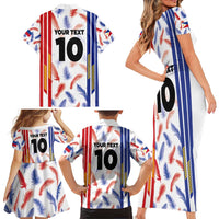 Custom Philippines Champions Football Jersey Family Matching Short Sleeve Bodycon Dress and Hawaiian Shirt - Wonder Print Shop