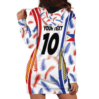 Custom Philippines Champions Football Jersey Hoodie Dress - Wonder Print Shop