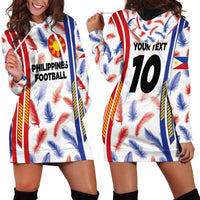 Custom Philippines Champions Football Jersey Hoodie Dress - Wonder Print Shop