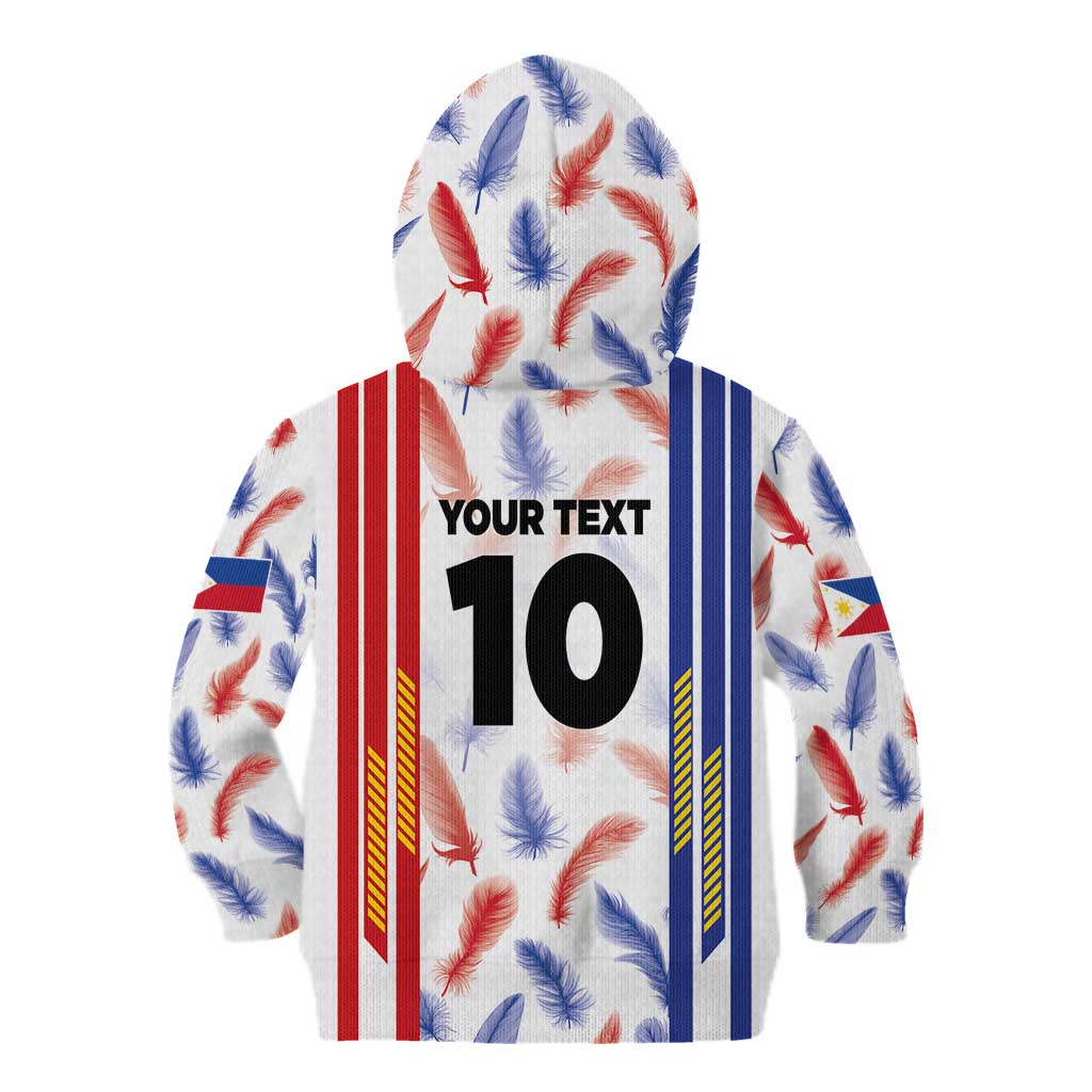 Custom Philippines Champions Football Jersey Kid Hoodie - Wonder Print Shop