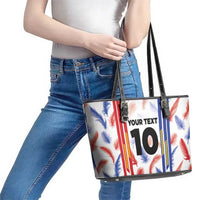 Custom Philippines Champions Football Jersey Leather Tote Bag - Wonder Print Shop