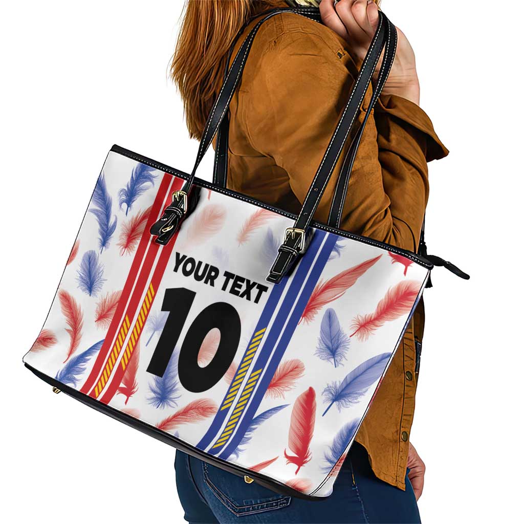 Custom Philippines Champions Football Jersey Leather Tote Bag - Wonder Print Shop