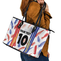 Custom Philippines Champions Football Jersey Leather Tote Bag - Wonder Print Shop