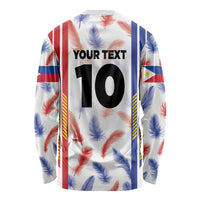 Custom Philippines Champions Football Jersey Long Sleeve Shirt - Wonder Print Shop
