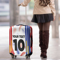 Custom Philippines Champions Football Jersey Luggage Cover - Wonder Print Shop