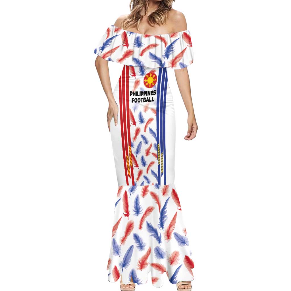 Custom Philippines Champions Football Jersey Mermaid Dress - Wonder Print Shop