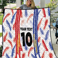 Custom Philippines Champions Football Jersey Quilt - Wonder Print Shop