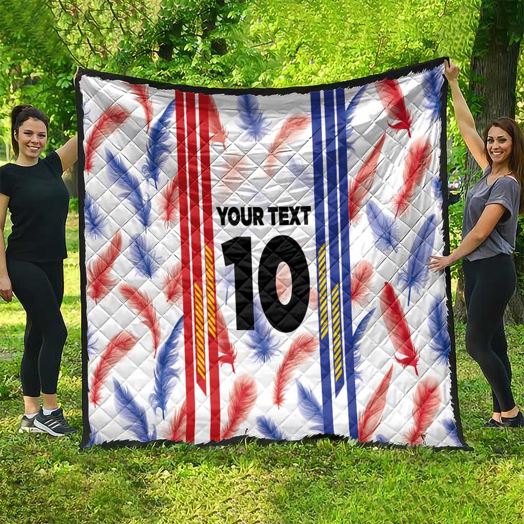 Custom Philippines Champions Football Jersey Quilt - Wonder Print Shop