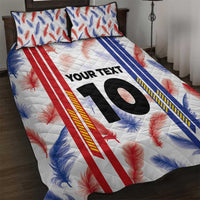 Custom Philippines Champions Football Jersey Quilt Bed Set - Wonder Print Shop