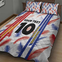 Custom Philippines Champions Football Jersey Quilt Bed Set - Wonder Print Shop
