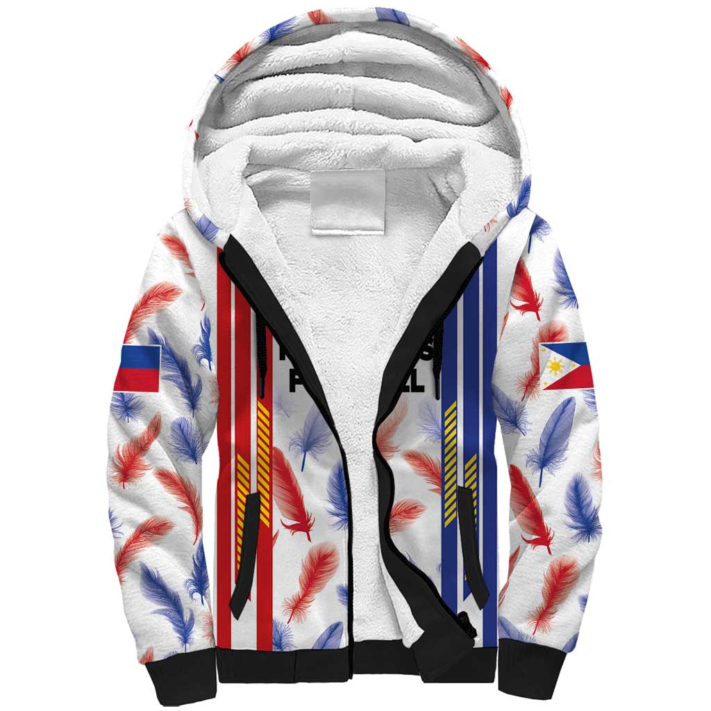 Custom Philippines Champions Football Jersey Sherpa Hoodie - Wonder Print Shop
