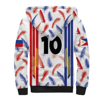 Custom Philippines Champions Football Jersey Sherpa Hoodie - Wonder Print Shop