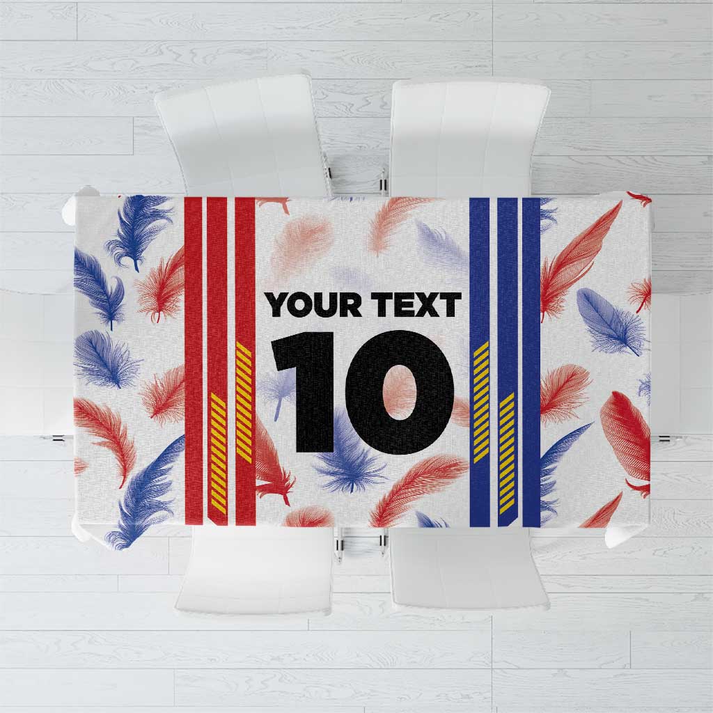 Custom Philippines Champions Football Jersey Tablecloth - Wonder Print Shop