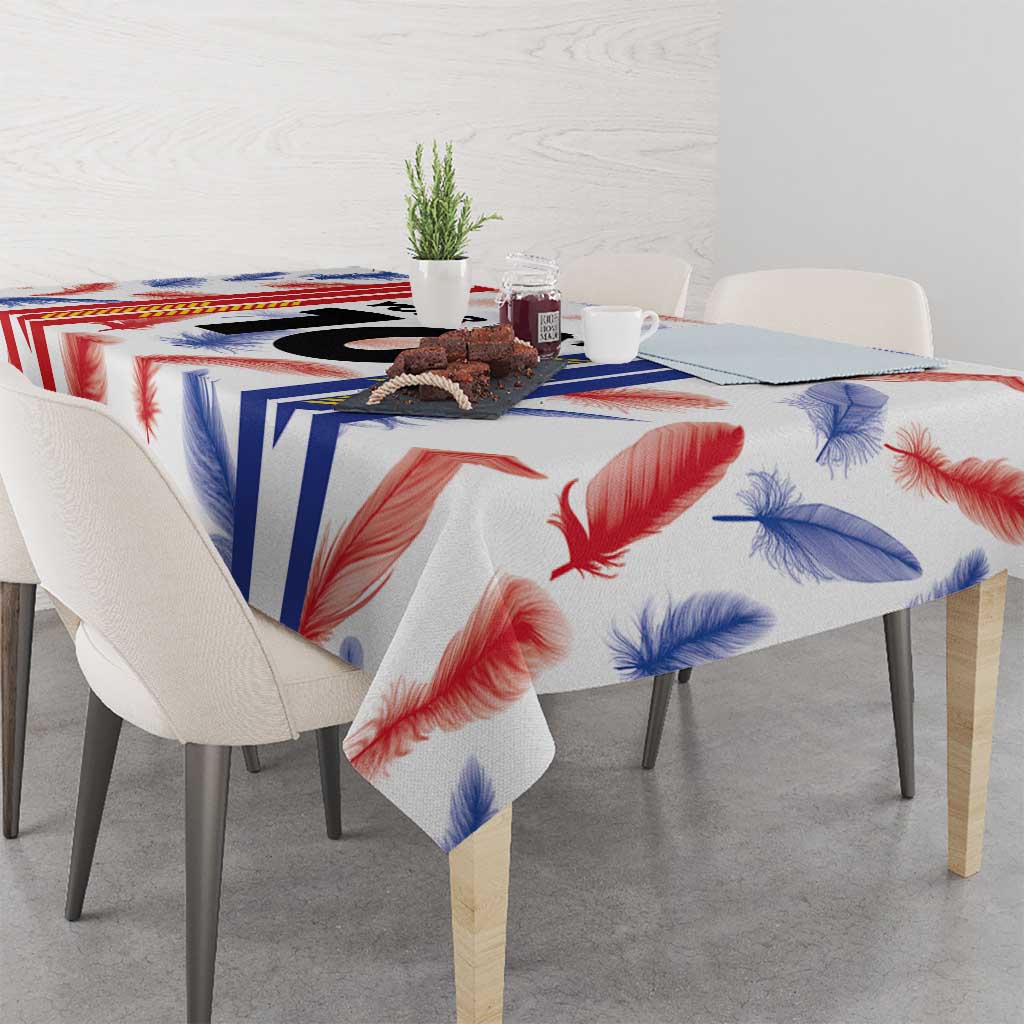 Custom Philippines Champions Football Jersey Tablecloth - Wonder Print Shop