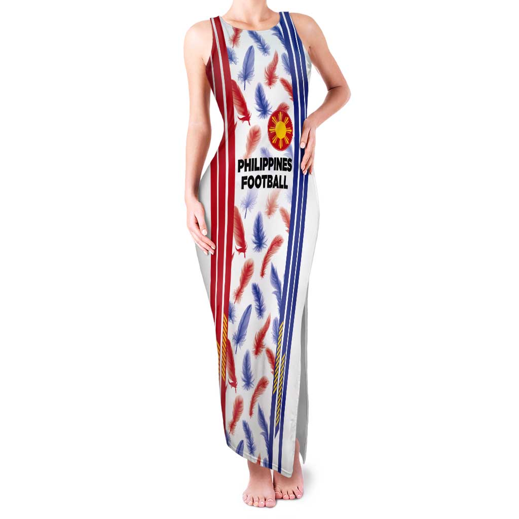Custom Philippines Champions Football Jersey Tank Maxi Dress - Wonder Print Shop