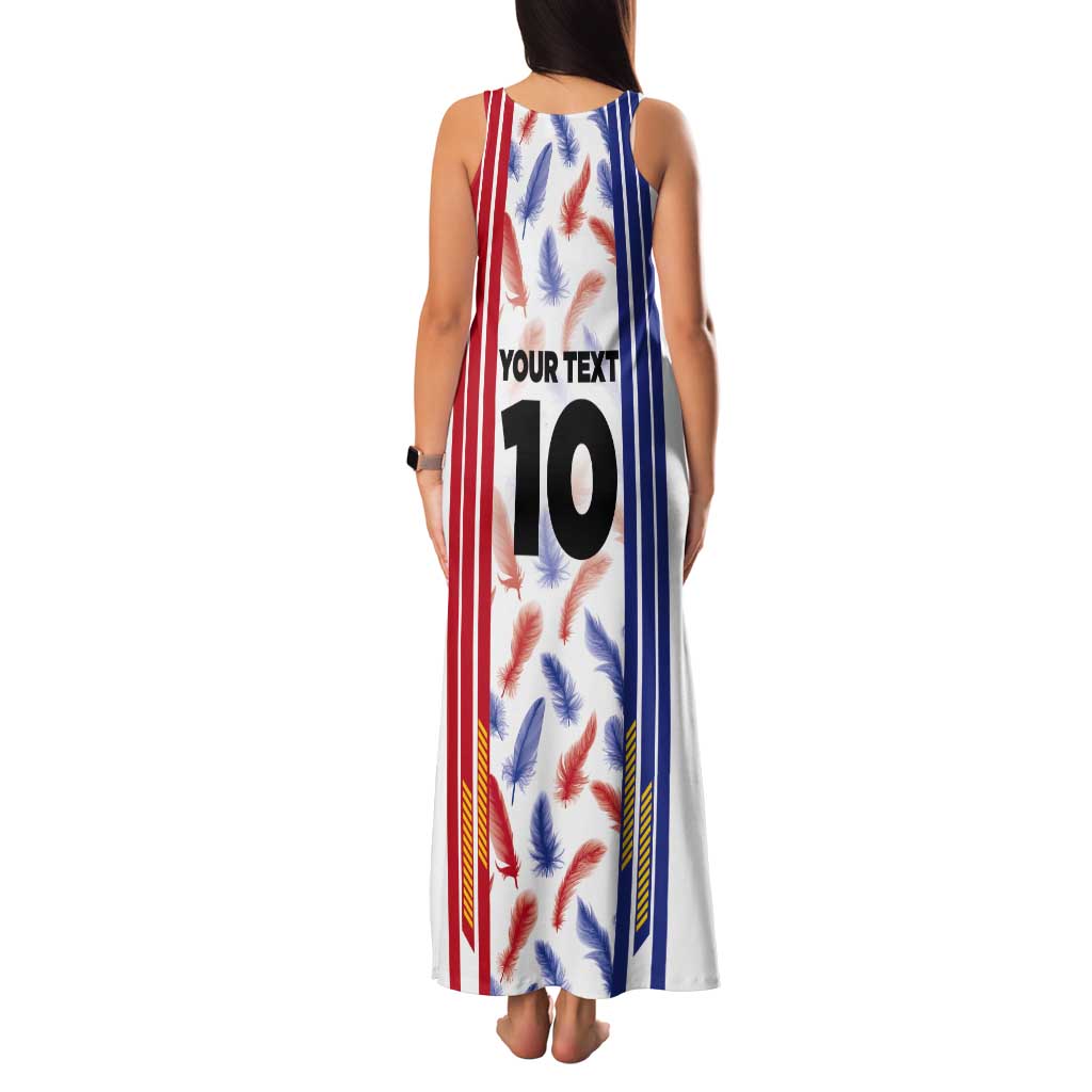 Custom Philippines Champions Football Jersey Tank Maxi Dress - Wonder Print Shop