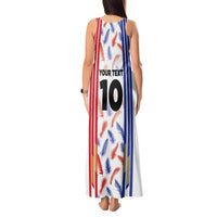 Custom Philippines Champions Football Jersey Tank Maxi Dress - Wonder Print Shop