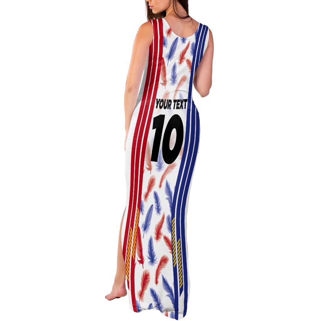 Custom Philippines Champions Football Jersey Tank Maxi Dress - Wonder Print Shop