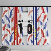 Custom Philippines Champions Football Jersey Window Curtain - Wonder Print Shop