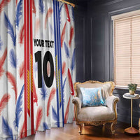 Custom Philippines Champions Football Jersey Window Curtain - Wonder Print Shop