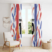 Custom Philippines Champions Football Jersey Window Curtain - Wonder Print Shop