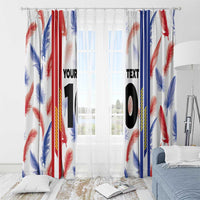 Custom Philippines Champions Football Jersey Window Curtain - Wonder Print Shop