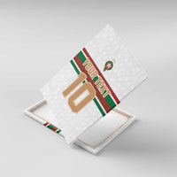 Custom Morocco Football Canvas Wall Art The Roar of Atlas Lions - Wonder Print Shop