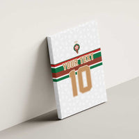 Custom Morocco Football Canvas Wall Art The Roar of Atlas Lions - Wonder Print Shop