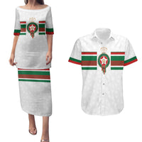 Custom Morocco Football Couples Matching Puletasi and Hawaiian Shirt The Roar of Atlas Lions - Wonder Print Shop