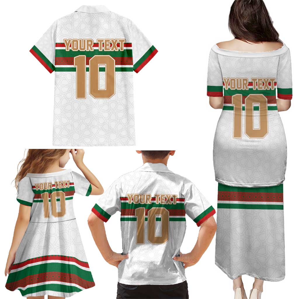 Custom Morocco Football Family Matching Puletasi and Hawaiian Shirt The Roar of Atlas Lions - Wonder Print Shop