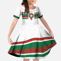 Custom Morocco Football Family Matching Summer Maxi Dress and Hawaiian Shirt The Roar of Atlas Lions - Wonder Print Shop