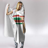 Custom Morocco Football Hooded Blanket The Roar of Atlas Lions