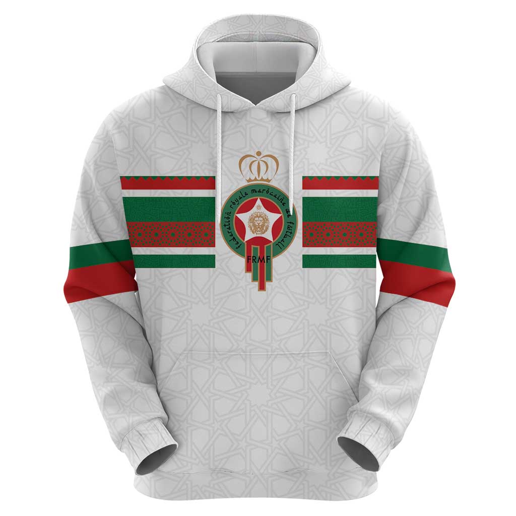 Custom Morocco Football Hoodie The Roar of Atlas Lions - Wonder Print Shop