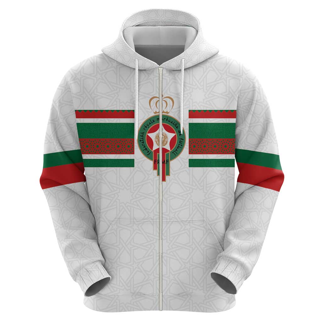 Custom Morocco Football Hoodie The Roar of Atlas Lions - Wonder Print Shop
