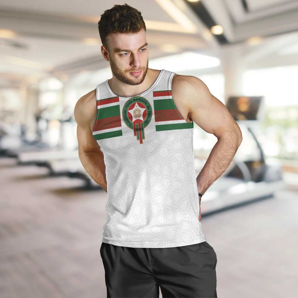Custom Morocco Football Men Tank Top The Roar of Atlas Lions - Wonder Print Shop