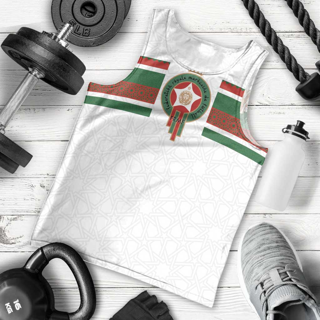 Custom Morocco Football Men Tank Top The Roar of Atlas Lions - Wonder Print Shop